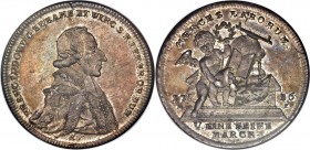 Würzburg. Franz Ludwig 2 Taler 1786-MP MS63 NGC, Würzburg mint, KM427, Dav-2906. Wonderful strike with highly attractive deep toning and excellent sur...
