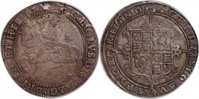 Charles I (1625-1649) Crown ND (1625-1626) VF25 PCGS, Tower mint, Cross Calvary mm, KM125, S-2753, N-2190. Charles I's scarce first issue Crown. The p...