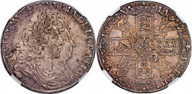 William & Mary Crown 1692/Inverted 2 XF40 NGC, KM478, S-3433, ESC-824. QVINTO edge. A well-designed and short-lived Crown type only produced in 1691 a...