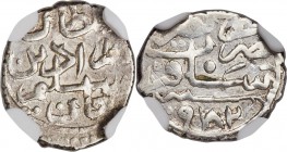 Ottoman Empire. Murad III (AH 982-1003 / AD 1574-1595) Akce AH 982 (AD 1574) AU58 NGC, Sakiz mint (in Chios, Greece), A-1336.1?, ICV-3177 (for type), ...