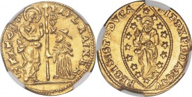 Venice. Paolo Renier (1779-1789) gold Zecchino ND MS66 NGC, KM714. Superb bold strike and well centered.

HID09801242017