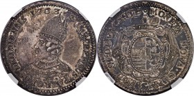 Bishopric. Sede Vacante Patagon 1763 AU Details (Stained) NGC, KM166, Dav-1588. Underlying silvery-gray surfaces. Although noted by the grading servic...