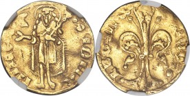 Jean l'Aveugle gold Florin ND (1310-1346) VF30 NGC, Fr-1. This florin should properly be placed under Bohemia although Friedberg does not distinguish ...