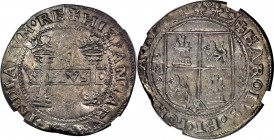 Charles & Joanna 4 Reales ND (1541) oMo-oPo XF45 NGC, KM-MB17. Plain circles variety. Deep overall tone with hints of iridescent blue, green and rose....