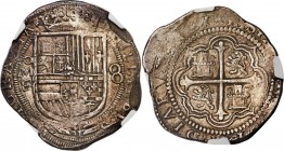 Philip III 8 Reales ND (1598-1621) Mo-F AU55 NGC, KM44.3. A bold strike with strong centers and good toning.

HID09801242017