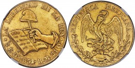 Republic gold 8 Escudos 1832/1 Do-RM AU Details (Cleaned) NGC, KM383.3 (unlisted as overdate). An interesting issue, and the only overdate of this dat...