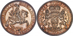 Holland. Provincial Ducat 1671 MS62 Prooflike NGC, Dav-4931. Wonderful old collection toning with glassy prooflike surfaces and plenty of mint luster....