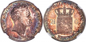 Willem I Proof 2-1/2 Gulden 1840 PR65 S Cameo NGC, KM67. Hardly ever encountered in a proof striking, we have offered just two others in our history--...