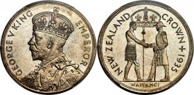 George V Proof "Waitangi" Crown 1935 PR66 PCGS, KM6, Dav-433. Struck to commemorate the Treaty of Waitangi, the accord signed in 1840 between represen...