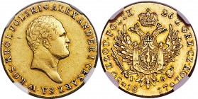 Alexander I gold 50 Zlotych 1817-IB XF45 NGC, KM-C103. Evenly worn to the centers in line with the certified grade, otherwise well-preserved with unde...
