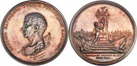 Catherine II silver Specimen "Death of Admiral S.C. Griegh" Medal 1788 SP62 PCGS, Diakov-213.2 (R3), Smirnov-308. Copy by V. Baranov. Obv. Portrait of...