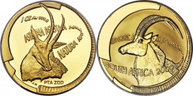 Republic gold Proof "Sable" Ounce 2000-PTA PR69 Deep Cameo PCGS, Pretoria mint, KM261. Mintage: 591. Popular issue from the Natura series that feature...