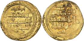 Mahmûd II ibn Muhammad, 511-525 H./1118-1131 AD. 

Gold Dinar 513 H. (2nd half of the year), Isfahân. As vassal of the Grat Saljuq Sanjar. 2,71g. Albu...