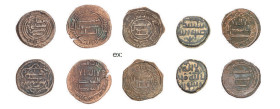 Abbasids. 

Lot of 507 AE coins including large quantities of al-Jazîra ca. 134 H. and Qinnasrîn 157 H. Fulus, a serie of early Sijistân coppers begin...