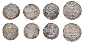Buwayhids, Kâkwayhids and Samanids. 

Lot of 4 silver Dirhams including one Buwayhid Dirham 408 H., Shîrâz, one Kâkwayhid Dirham 407 H., Isbahân, one ...