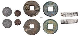 Central Asia and China. 

Lot of 20 coins including 10 AE coins of Chingiz Khan 592-624 H./1196-1227 AD and the Great Mongols, 6 Golden Horde and Sufi...