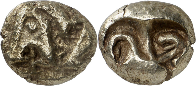 Ionia or Lydia, Uncertain Mint.

Electrum Hekte (1/6 Stater) circa 600-560 BC. T...