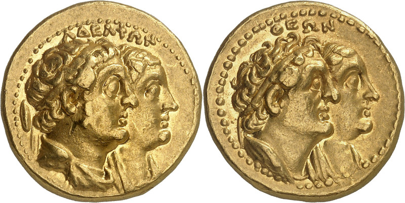 Egypt, Ptolemy II Philadelphos, 285-246 BC.

Gold Tetradrachm after 265 BC, Alex...