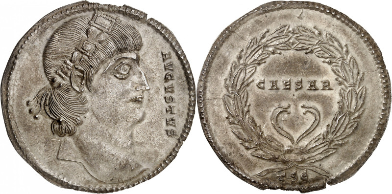 Constantine Caesar, 317-337.

Silver Medallion of 4 Siliquae June – September ...