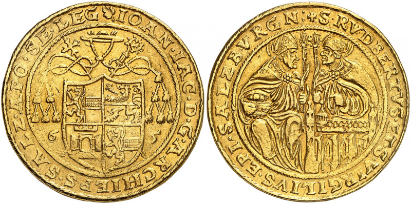 Salzburg, Johann Jakob Khuen von Belasi, 1560-1586.

12 Ducats 1565, Salzburg....