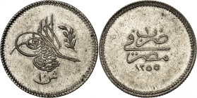 Ottoman Empire, Abdul Mejid, AH1255-1277 (1839-1861).

10 Qirsh AH1255/1 (1839). Toughra above denomination / Text and date. 13,90g. KM 231.

NGC ...