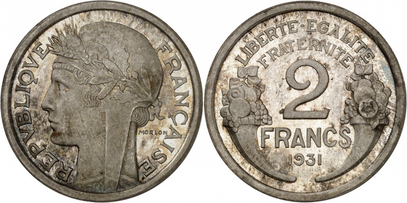 Contemporary period, Third Republic, 1871-1940.

2 Francs 1931. PROOF SILVER P...