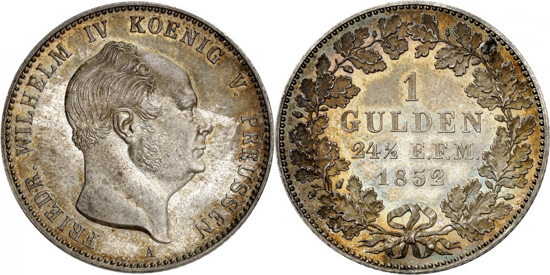 Hohenzollern under Prussia, Friedrich Wilhelm IV, 1849-1861.

Gulden 1852 A, B...