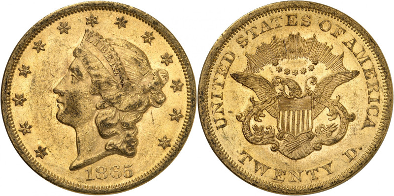 20 Dollars 1865. 33,41g. Fr. 169.

Good extremely fine.