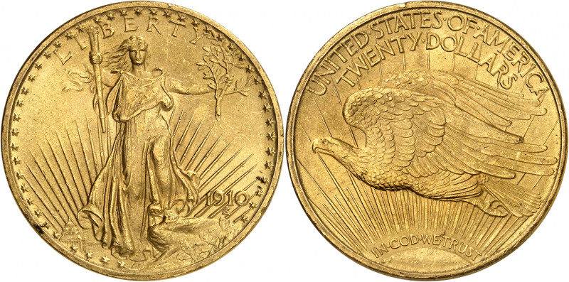 20 Dollars 1910. 33,45g. Fr. 185.

Rare in this condition. Uncirculated.
