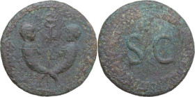 Tiberius Julius Caesar Nero Gemellus and Germanicus Julius Gemellus, sons of Drusus Caesar and Livia Drusilla (Livilla) (c. 19-38 and 19-24). AE Seste...