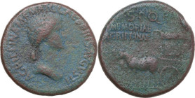 Agrippina, the Elder (died 33 AD). AE Sestertius, Rome mint, struck under Caligula, 37-41. Obv. AGRIPPINA M F MAT C CAESARIS AVGVSTI. Draped bust righ...