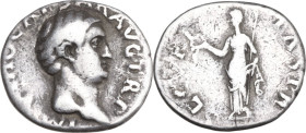 Otho (69 AD). AR Denarius, Rome mint. Obv. IMP M OTHO CAESAR AVG TR P. Bare head right. Rev. SECVRITAS PR. Securitas standing left, holding wreath and...