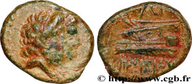 PHOENICIA - ARADOS
Type : Hemichalque 
Date : an 130 
Mint name / Town : Arados, Phénicie 
Metal : copper 
Diameter : 14,5  mm
Orientation dies : 12  ...