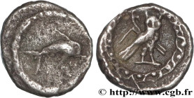 PHOENICIA - TYRE
Type : Seizième de shekel 
Date : c. 437-425 AC. 
Mint name / Town : Tyr, Phénicie 
Metal : silver 
Diameter : 8  mm
Orientation dies...