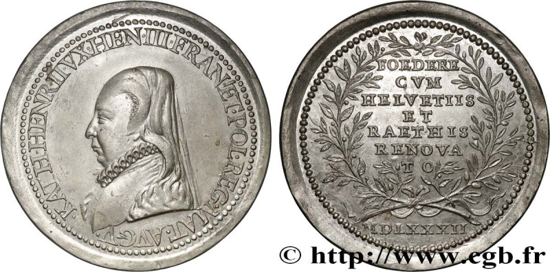 HENRY III
Type : Médaille, Renouvellement du traité de Soleure 
Date : 1582 
Met...