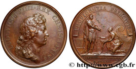 LOUIS XIV "THE SUN KING"
Type : Médaille, Acquisition de Dunkerque 
Date : 1662 
Metal : copper 
Diameter : 40,5  mm
Engraver : MAUGER Jean (1648-1712...