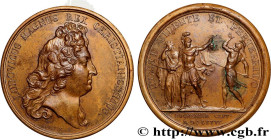 LOUIS XIV "THE SUN KING"
Type : Médaille, Prise de Bouchain 
Date : 1676 
Mint name / Town : 59 - Bouchain 
Metal : bronze 
Diameter : 41  mm
Engraver...
