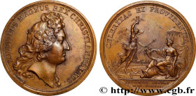 LOUIS XIV "THE SUN KING"
Type : Médaille, Expédition de Gand 
Date : 1678 
Metal : bronze 
Diameter : 41  mm
Weight : 25,75  g.
Edge : lisse 
Puncheon...
