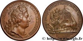LOUIS XIV "THE SUN KING"
Type : Médaille, Combat de Pforzheim 
Date : 1692 
Metal : copper 
Diameter : 41,5  mm
Engraver : MAUGER Jean (1648-1712)  
W...