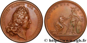 LOUIS XIV "THE SUN KING"
Type : Médaille, Prise d’Ivrea 
Date : 1704 
Metal : copper 
Diameter : 41,5  mm
Engraver : BERNARD Thomas (1650-1713) 
Weigh...