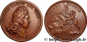 LOUIS XIV "THE SUN KING"
Type : Médaille, Prise de Lérida 
Date : 1707 
Metal : copper 
Diameter : 41,5  mm
Engraver : BERNARD Thomas (1650-1713) / DU...