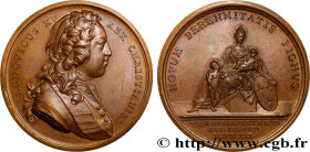 LOUIS XV THE BELOVED
Type : Médaille, Naissance du duc d’Anjou 
Date : 1730 
Metal : bronze 
Diameter : 41,5  mm
Engraver : DUVIVIER Jean (1687-1761) ...