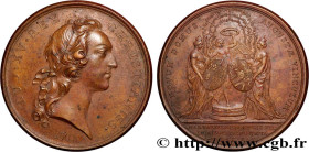 LOUIS XV THE BELOVED
Type : Médaille, Mariage de Marie-Thérèse et Louis de France 
Date : 1745 
Metal : copper 
Diameter : 41,5  mm
Engraver : MARTEAU...