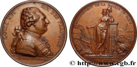 LOUIS XVI
Type : Médaille, Ville de Paris - J. S. Bailly maire 
Date : 1789 
Mint name / Town : 75 - Paris 
Metal : bronze 
Diameter : 52,5  mm
Engrav...