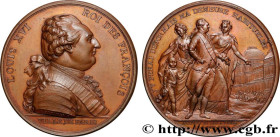 LOUIS XVI
Type : Médaille de l’arrivée du roi à Paris 
Date : 1789 
Metal : bronze 
Diameter : 52,5  mm
Engraver : DUVIVIER Benjamin (1730-1819) 
Weig...