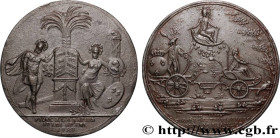 FRENCH CONSTITUTION - NATIONAL ASSEMBLY
Type : Médaille, Départ des trois ordres 
Date : (1789) 
Metal : alloy 
Diameter : 78,5  mm
Weight : 116,01  g...