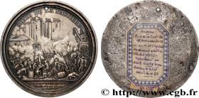 LOUIS XVI
Type : Médaille uniface, Siège de la Bastille 
Date : 1789 
Metal : gilt tin 
Diameter : 85,5  mm
Engraver : ANDRIEU Jean-Bertrand (1761-182...