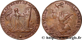 FRENCH CONSTITUTION - NATIONAL ASSEMBLY
Type : Médaille de Palloy, Constitution en l’honneur des Jacobins 
Date : (1791/1792) 
Metal : bronze 
Diamete...