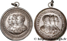PREMIER EMPIRE / FIRST FRENCH EMPIRE
Type : Médaille uniface, Repoussé, Famille impériale et alliance 
Date : 1813 
Metal : silver plated metal 
Diame...