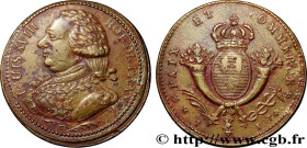 LOUIS XVIII
Type : Médaille, Paix et commerce 
Date : 1814 
Metal : gilt copper 
Diameter : 24,5  mm
Weight : 5,30  g.
Edge : lisse 
Puncheon : sans p...